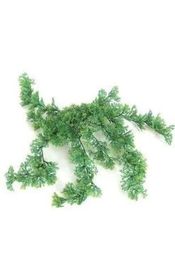 9 Inches Plastic Outdoor Hanging Spikemoss - 10 Stems - 207 Green Leaves