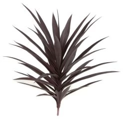 30 Inches Plastic Yucca Plant - 35 Leaves - Burgundy - 26 Inches Width- FIRE RETARDANT