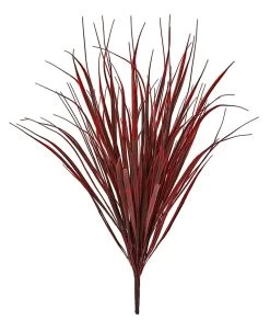 36 INCH POLYBLEND WILD GRASS BUSH BURGUNDY