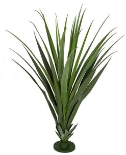 48 Inches Outdoor Plastic Screw Pine - 31 Leaves - Green Plastic Base - Outdoor UV Protection