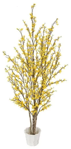 EF-4400 5 Feet TO 7 Feet Life Like Forsythia Tree 480 Yellow Flowers Per Foot)