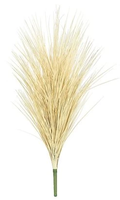 31 Inches PVC Onion Grass Bush- Fire Retardant- Cream - 12 Inches Width - Bare Stem