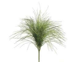 21 Inches Plastic Willow Grass Bush Green