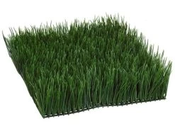 EF-0431 4"Hx12"Wx12"L Wheat Grass Mat Green (Price Is For A 2pc Set)