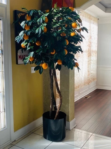 W-2330 4 Feet To 7 Feet Custom Made Life Like ORANGE FRUIT TREE