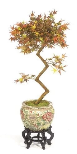 3.5 Feet Mini Japanese Maple Faux Bonsai Multi Fall