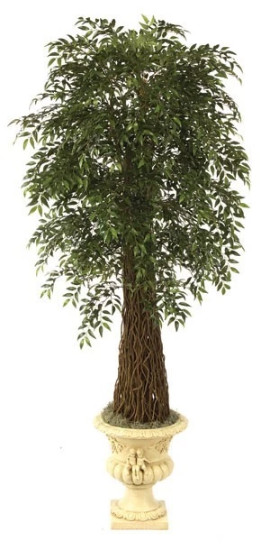 9 Foot Decor Life Like Faux Ficus Smilax Tree