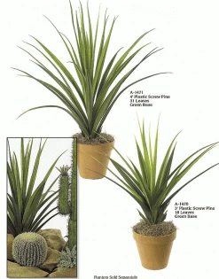 Faux Cactus Aloe Bush - Green Comes In 36 Inches And 48 Inches Heights