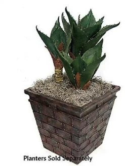 PF-60040 27 Inches Agave Plant - Soft Touch - Synthetic Trunks - Green - Weighted Base