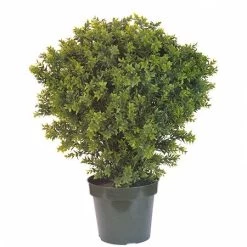 EF-3301 38 Inches Basil Leaf Topiary W/1083 Lvs Indoor/Outdoor