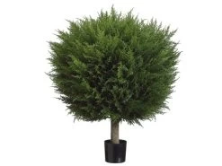 EF-274 36 Inches Ball-Shaped Pine Topiary W/1551 Lvs. In Pot Green Indoor/Outdoor
