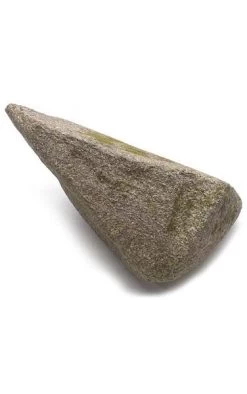Resin Coated Foam Medium Rock With Green Moss - 17 Inches Width - 7 Inches Depth