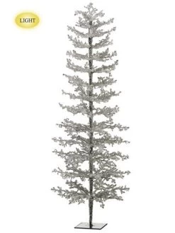 48 Inches Iced Twig Tree W/150 Led Lights Clear